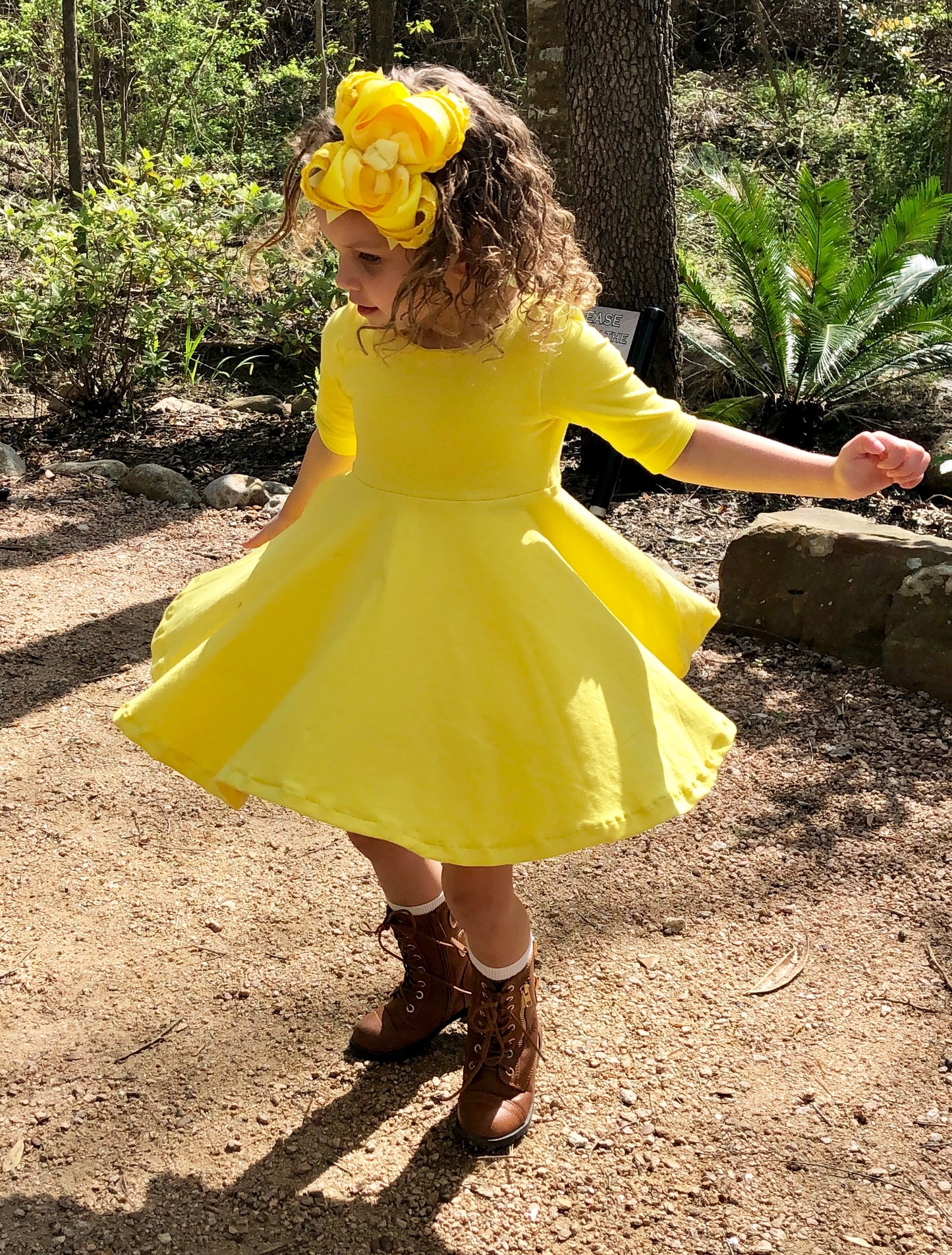 Solid Twirl Dress