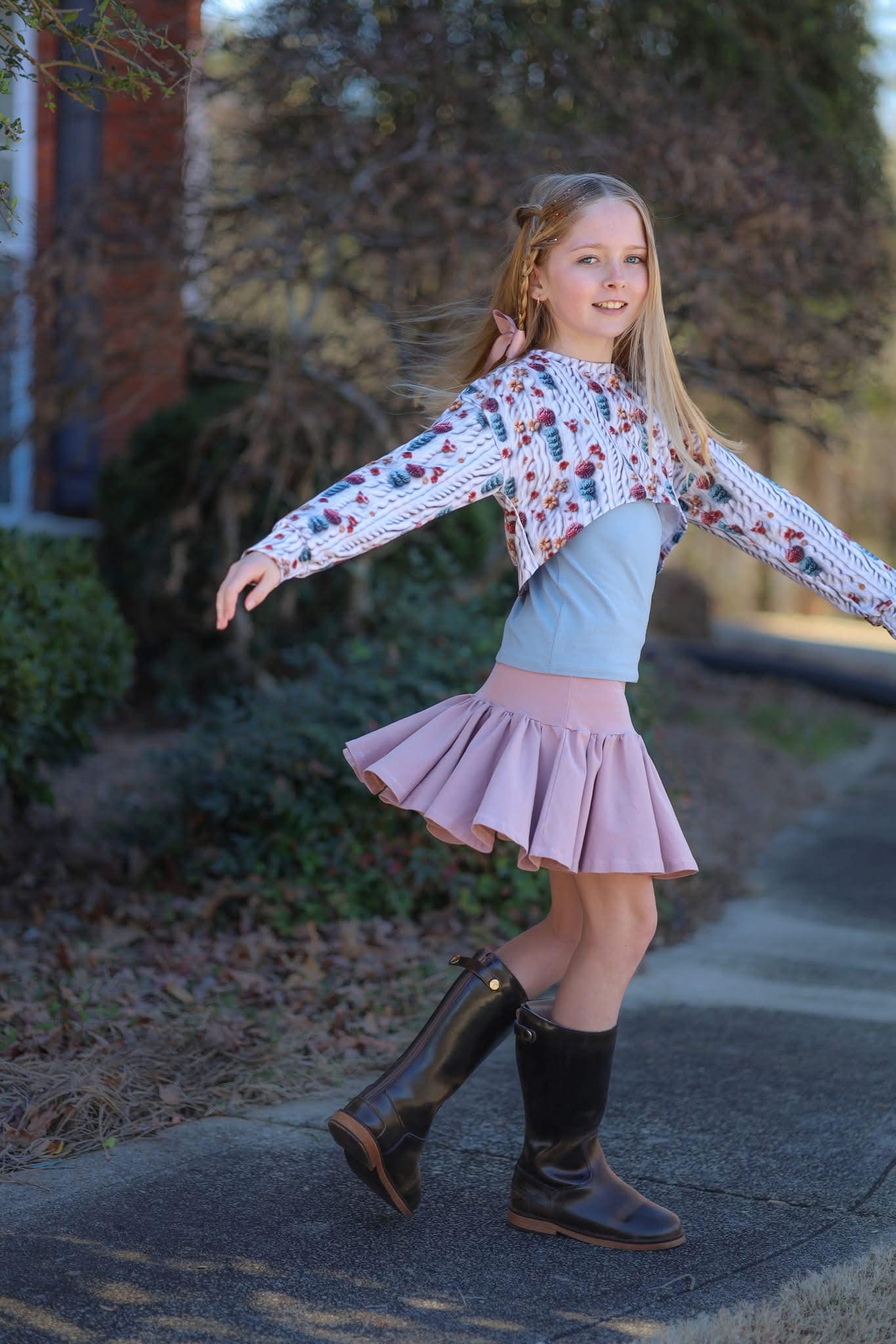 Solid Tennis Skort Extra Twirl