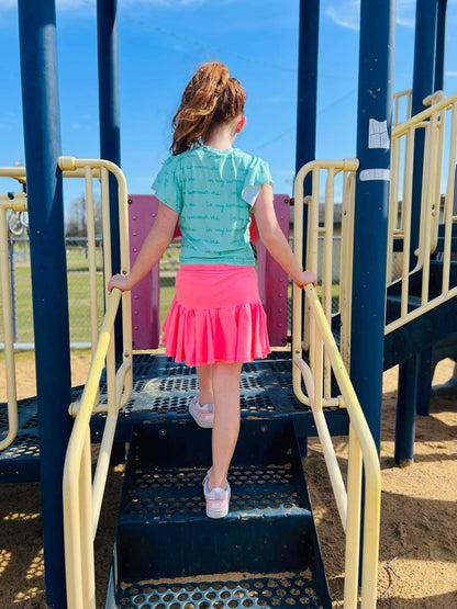 Solid Tennis Skort Extra Twirl